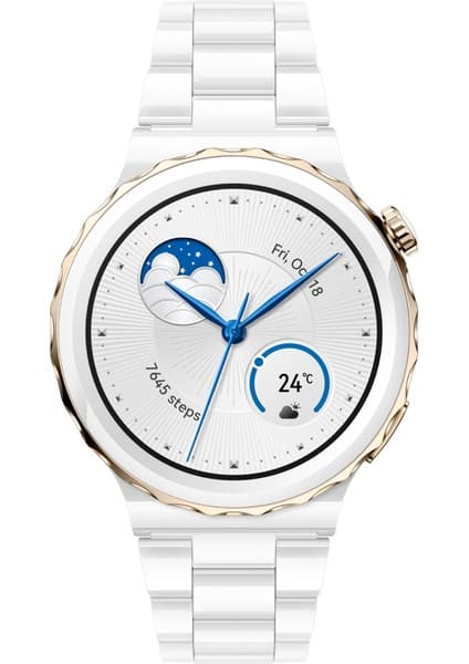 Huawei Watch GT3 Pro 43MM Seramik Kasa Akıllı Saat Modeli ile Spor ve Günlük Kullanım Uyumlu