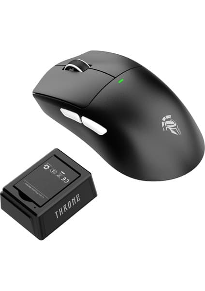 Throne Hydra Core 24.000 Dpi Paw 3311 Değiştirilebilir Batarya Şarj Istasyonu & Makro Yazılım Ptfe Kaplama Kablosuz Gaming Mouse (2.4ghz + Bt + Type-C)