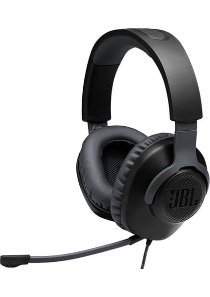 JBL Quantum 100 Siyah Kablolu Kulak Üstü Kulaklık Çıkarılabilir Mikrofon İle Oyun İçin Tasarlandı