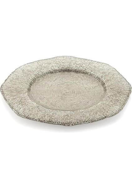 IVV Diamente Sunum Tabağı Bej 34CM