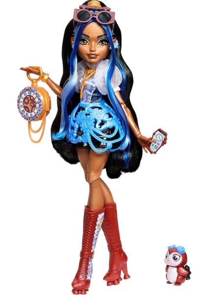 Monster High Monster Hıgh® Robecca Steam™ Bebek JMB81 | Mavi Bluzu ve Roket Çizmeleriyle Monster High Robecca Steam Bebek