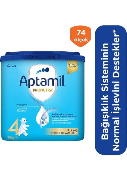 Aptamil 4 Çocuk Devam Sütü 350 G 1 Yaş+ Akıllı Kutu