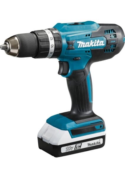 Makita HP488D002 Akülü Darbeli Matkap Vidalama 18V/1.5AH Mandren Özellikleri ile Güçlü Performans