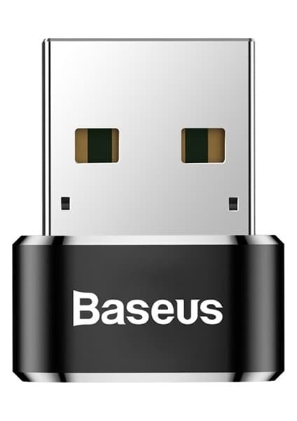 Baseus USB Type-C OTG Dönüştürücü Siyah Alüminyum Malzeme ile Hızlı Veri Transferi