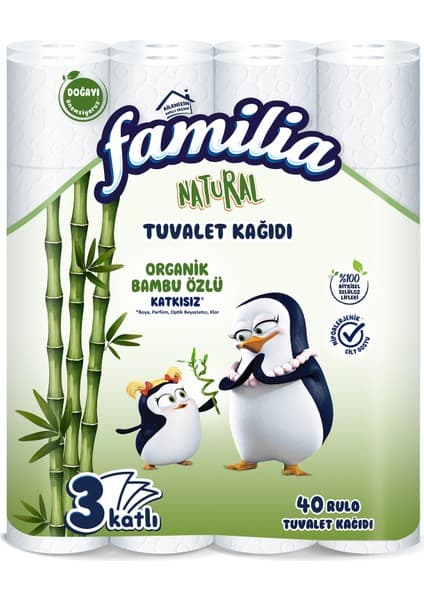 Familia Plus Natural 40'lı Tuvalet Kağıdı