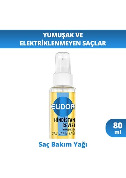 Elidor Saç Bakım Yağı Hindistan Cevizi Yumuşaklığı 80 ml