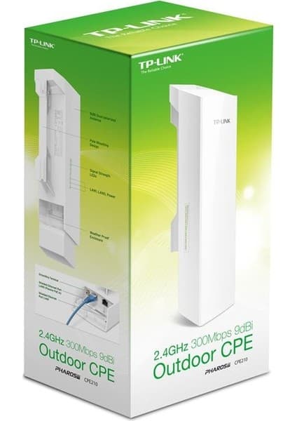 TP-Link CPE210 Outdoor 300 Mbps 9dBi Dış Mekan Access Point
