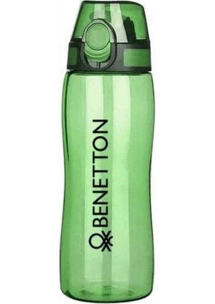 Benetton Yeşil Kilitli Kapak Tritan Matara Suluk