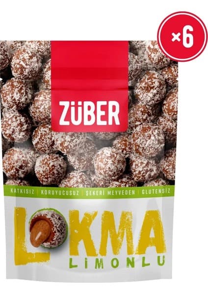 Züber Lokma Limonlu Meyve Topu 96g x 6 Adet