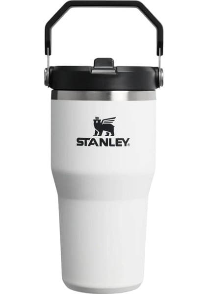 Stanley The Iceflow™ Flip Straw 2.0 Tumbler 0.59L / 20OZ Chalk Termos AS10134250117