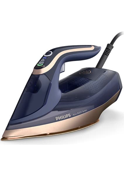 Philips 8000 Serisi Azur Buharlı Ütü, 3000W, 260 g Turbo Şok Buhar, 85 g/dk Sürekli Buhar, Sıfır Yanık Riski, 50 ml Su Haznesi, DST8050/20