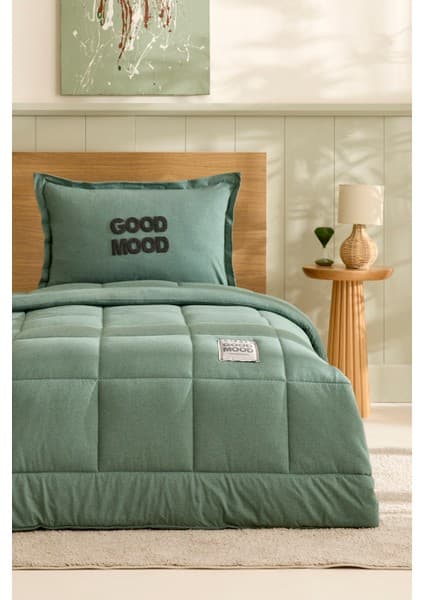 Karaca Home Motto Cotton Comfort Tek Kişilik Uyku Seti Petrol