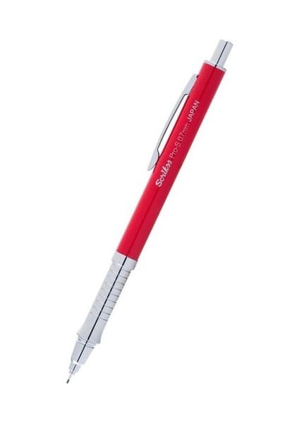 Scrikss Versatil Kalem Pro-S 0.7 mm Kırmızı Paslanmaz Çelik Gövde ile Uzun Ömürlü Kalem