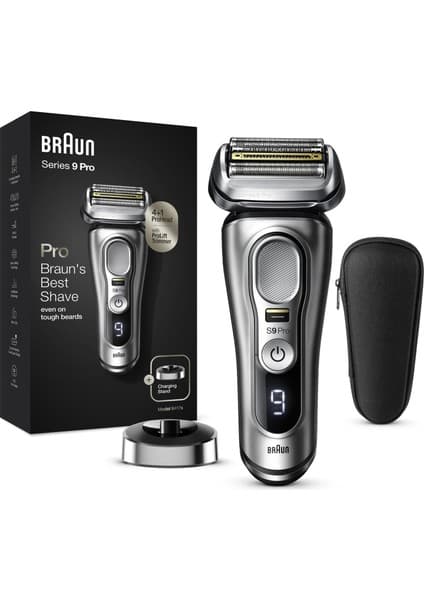 Braun Series 9 Pro 9417 Gümüş Islak & Kuru Tıraş Makinesi Kablosuz Kullanım Özelliği ile