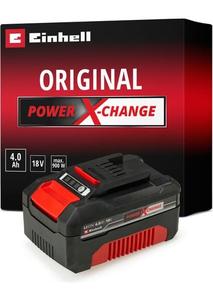 Einhell Orijinal Einhell System Power X-Change Akü (Li-Ion Akü, 18 V, 4.0 Ah, Tüm Power X-Change cihazları ile uyumlu) - 4511396