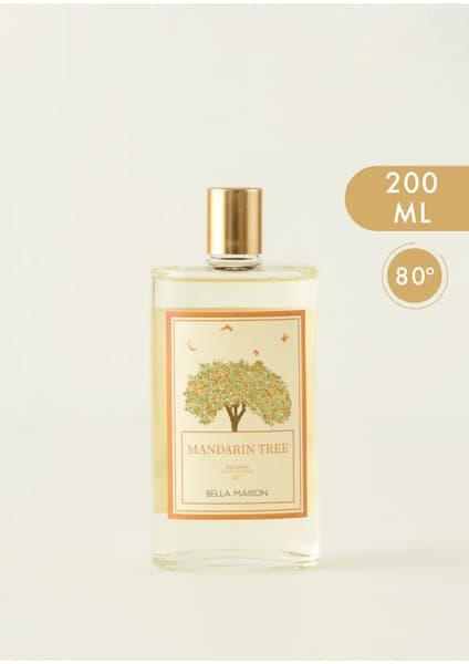 Bella Maison Kolonya 200 ml Mandalina Aromalı 80 Derece Dökme Şişe ile Şıklık