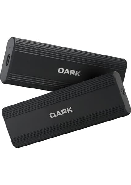 Dark DSEM2 10Gbps USB 3.1 Gen2 Type-C, Max.8TB M.2 NVMe Uyumlu, 2230/2280 SSD Destekli, Vidasız Montaj&Kolay Kurulum, Alüminyum Type-C Disk Kutusu (DK-AC-DSEM2)