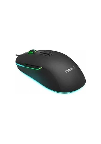 Philips G414 SPK9414 Optik Mouse 2400 DPI Kablolu Oyun İçin Tasarlanmış Ergonomik Siyah