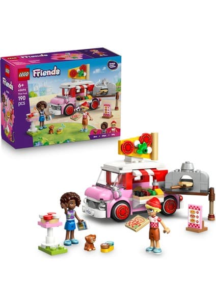 LEGO ® Friends Pizza Kamyonu 42694 - 6 Yaş ve Üzeri Çocuklar için Mini Bebek İçeren Yaratıcı Oyuncak Yapım Seti (190 Parça)