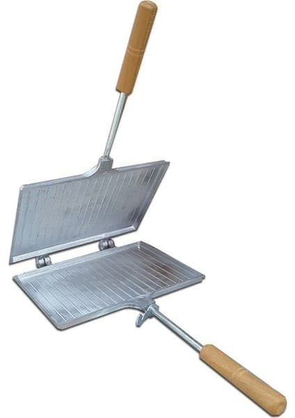 Özaslanlılar Ocak Üstü Alüminyum El Tost Makinesi Döküm Malzeme ile Pratik Tost Hazırlama