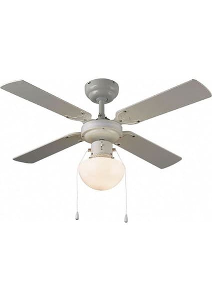 Blyss Eko Beyaz Tavan Vantilatörü 92 cm 4 Kanatlı Enerji Tasarruflu Modern Tasarım