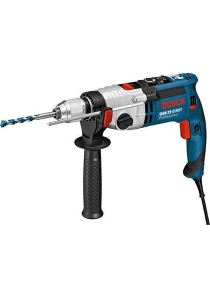 Bosch GSB 21-2 RCT Profesyonel 1300 Watt Elektrikli Darbeli Matkap Mavi Renkli Güçlü Performans