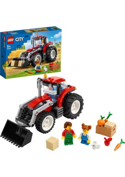 LEGO ® City Traktör 60287 -5 Yaş ve Üzeri Çocuklar İçin Çiftçi Minifigürü İçeren Yaratıcı Oyuncak Yapım Seti(148 Parça)
