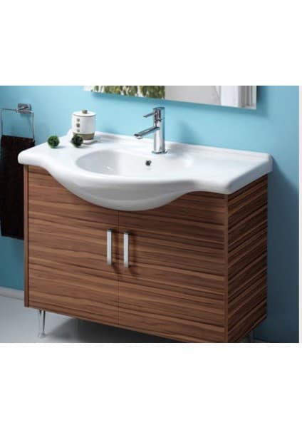 Turkuaz Seramik Nil 65x50 cm Etajerli Lavabo