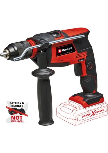 Einhell Akülü Darbeli Matkap TE-ID 18 Li-Solo Power X-Change (Li-Ion, 18 V, delme ve darbeli delme fonksiyonu, 13 mm maks. beton delme kapasitesi, akü ve şarj cihazı dahil değildir) - 4513960