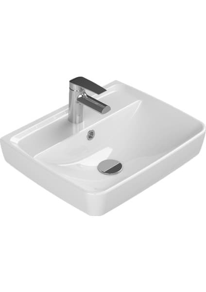 Turkuaz Seramik Duru 50x40 cm Ayak Uyumlu Lavabo