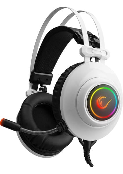 Rampage RM-K1 PULSAR Beyaz Usb 7.1 Surround+Titreşim RGB Işık Efektli Gaming Oyuncu Mikrofonlu Kulaklık
