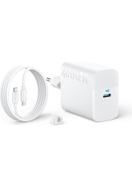 Anker 45W USB-C Şarj Cihazı, 1.5m 5A USB-C Kablo Beyaz - B2653