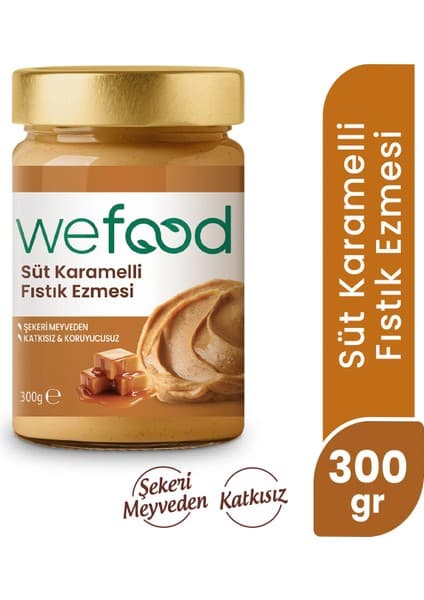 Wefood Süt Karamelli Fıstık Ezmesi 300 gr