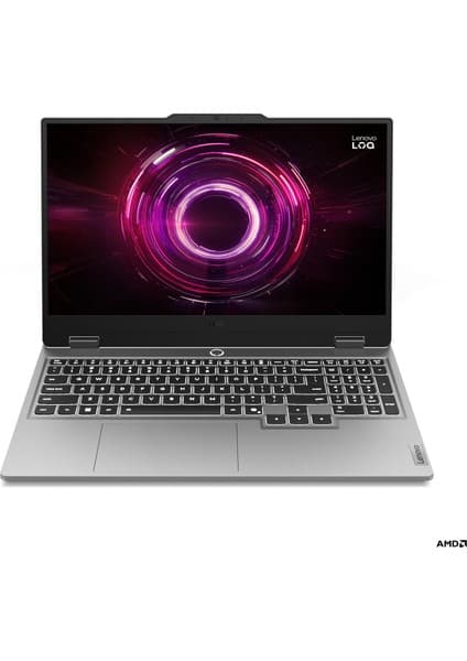 Lenovo LOQ AMD Ryzen 7 250 16GB 512GB SSD RTX5050 Freedos 15.6" FHD Taşınabilir Bilgisayar 83JG008VTR