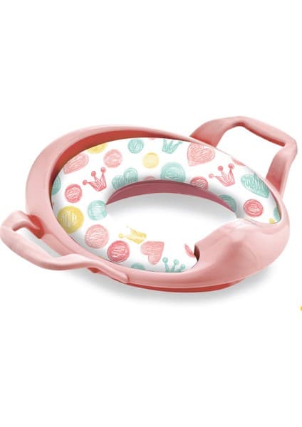 Babyjem Soft Pembe Mega Klozet Adaptörü Ergonomik Tasarım ve Kolay Temizlik Özellikli