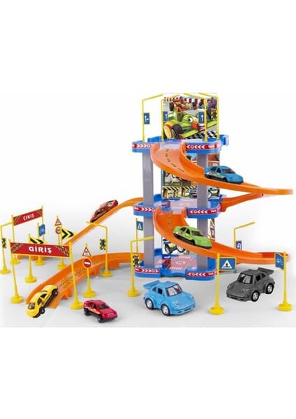 Erdem Oyuncak Küçük Otopark Set 3+ Yaş Eğlenceli Oyun Deneyimi