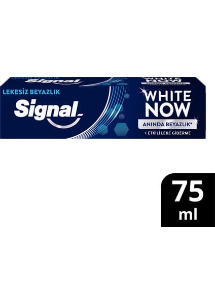 Signal White Now Diş Macunu Lekesiz Beyazlık Etkili Leke Giderme 75 ml