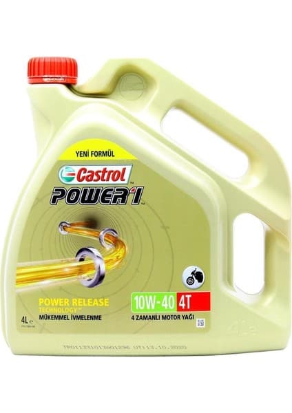 Castrol Power 1 4t 10w-40 Motosiklet Yağı 4 Lt