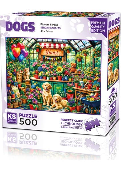 KS Games Flowers & Paws 500 Parça Puzzle