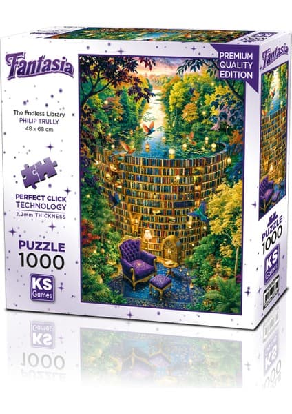 KS Games The Endless Library 1000 Parça Puzzle