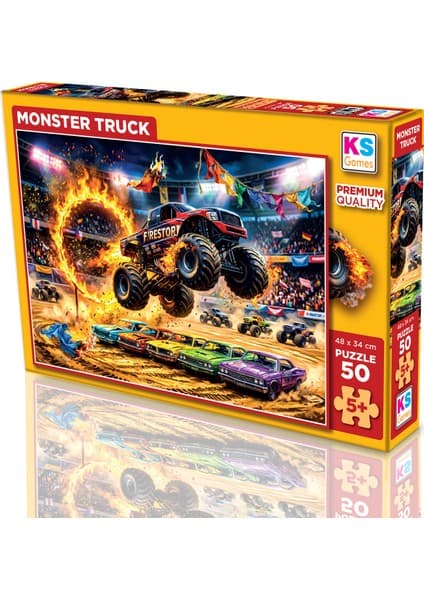 KS Games Monster Truck 50 Parça Puzzle