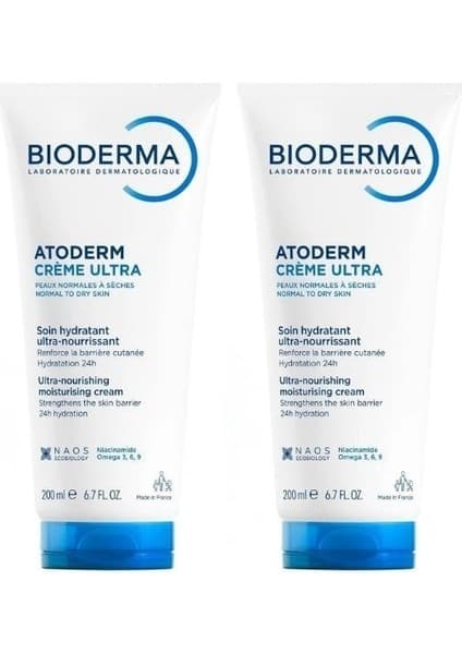 Bioderma Atoderm Nemlendirici Krem 200 ml Vazelin Gliserin Kompleksi Yağlı Cilt Tipine Uygun Parfümsüz