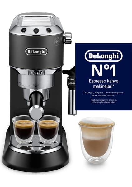 DeLonghi Dedica Manuel Espresso Makinesi EC 685.BK 1300 W Espresso İçecek Türü