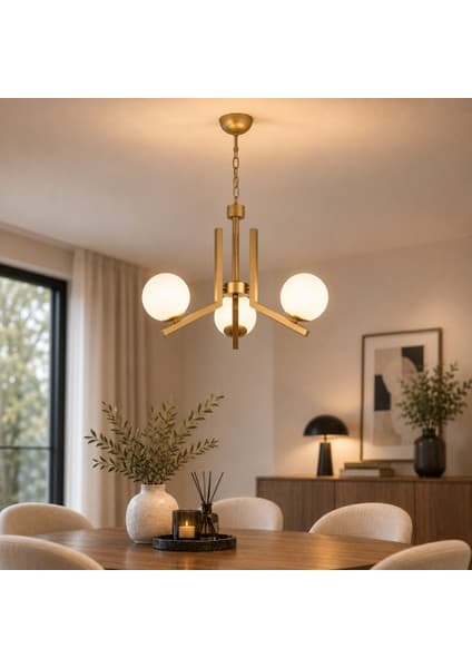 Apliqa Morgan 3 Lü Komple Eskitme Boyalı Beyaz Camlı Modern Genç Odası Yatak Odası Salon Avize