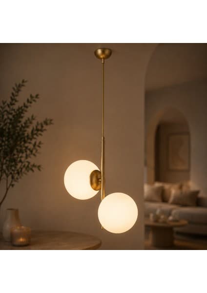 Apliqa Malibu 2 Li Eskitme Modern Genç Odası Mutfak Salon Avize