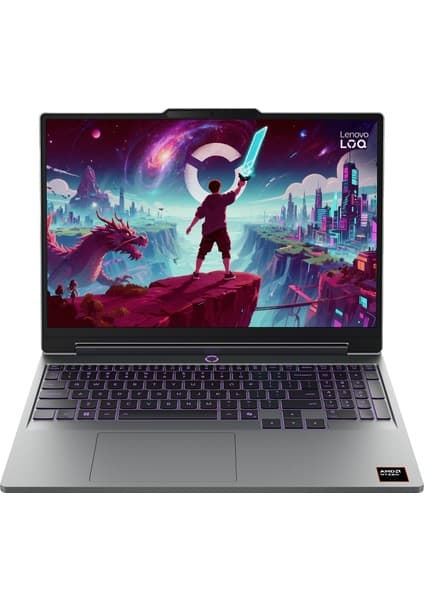 Lenovo Loq Ryzen 7 250 16GB 512GB SSD RTX5050 Freedos 15.3" Taşınabilir Bilgisayar 83TN0097TR