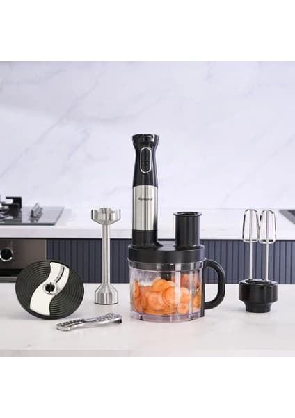 Homend Functionall 2848H Mutfak Robotu 1500W Güç ve 1 lt Kapasite ile Paslanmaz Çelik Özellikli