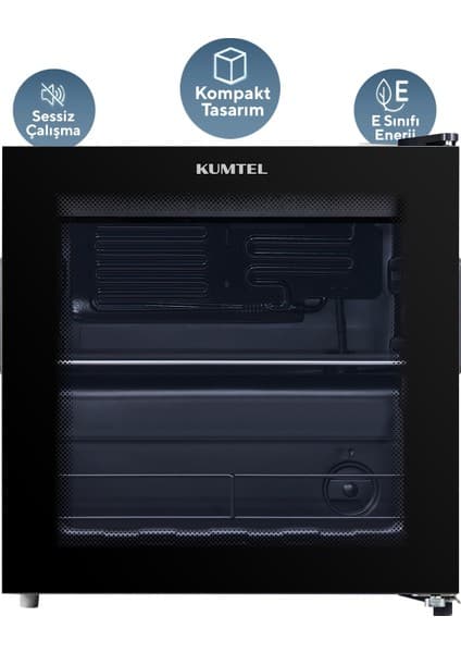 Kumtel HMB-60 44 L Cam Kapılı Mini Buzdolabı (Minibar)