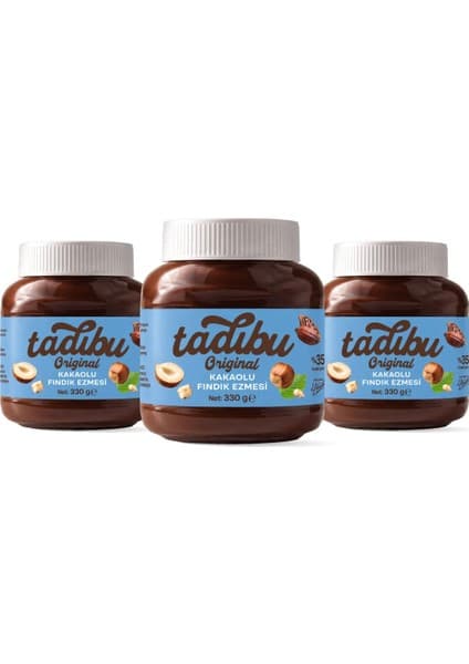 Abdurrahman Tatlıcı Tadıbu Kakaolu Fındık Ezmesi 330 gr x 3