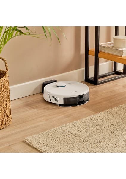 Homend Alex 10 Moplu Ve Haritalamalı 10 KPa Akıllı Robot Süpürge Beyaz